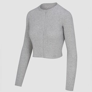 NWT, Savage x Fenty FEATHERWEIGHT KNIT CARDIGAN, Medium heather gray, 1x